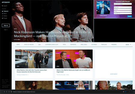 Visit Myspace video host