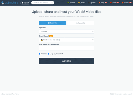 Visit Webmshare video host